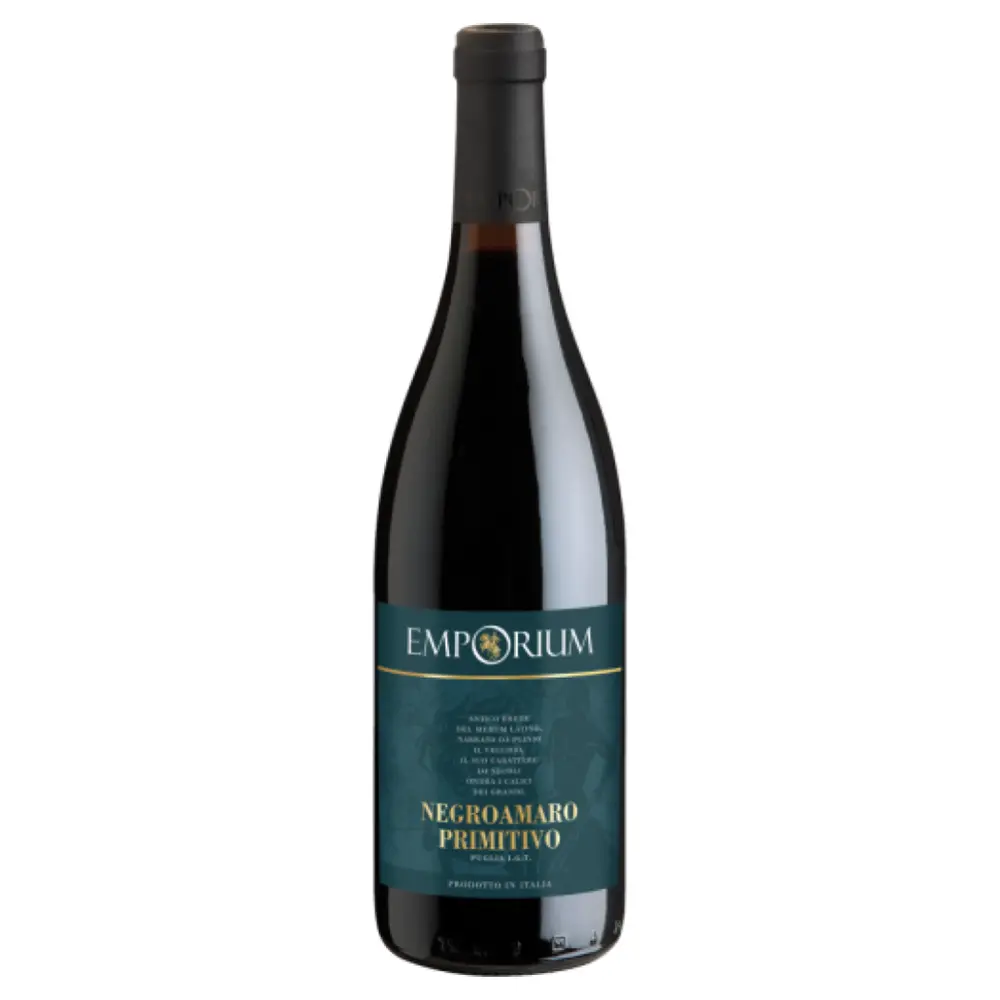 Rượu Vang Đỏ, Negroamaro - Primitivo Puglia IGT, 13% (75cl) - EMPORIUM