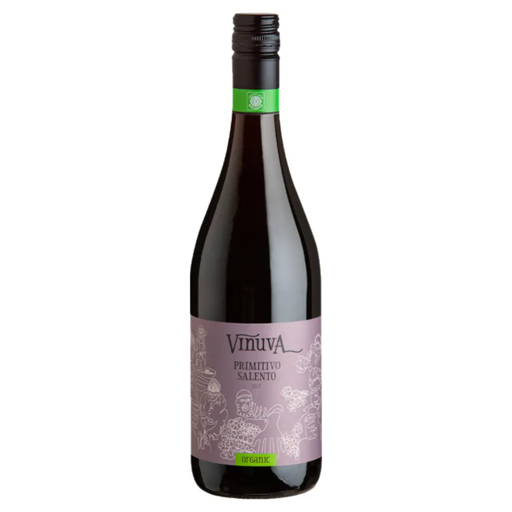 Rượu Vang Đỏ Hữu Cơ, Primitivo Salento IGT, Organic Wine 2021, 13.5% (750ml) - VINUVA