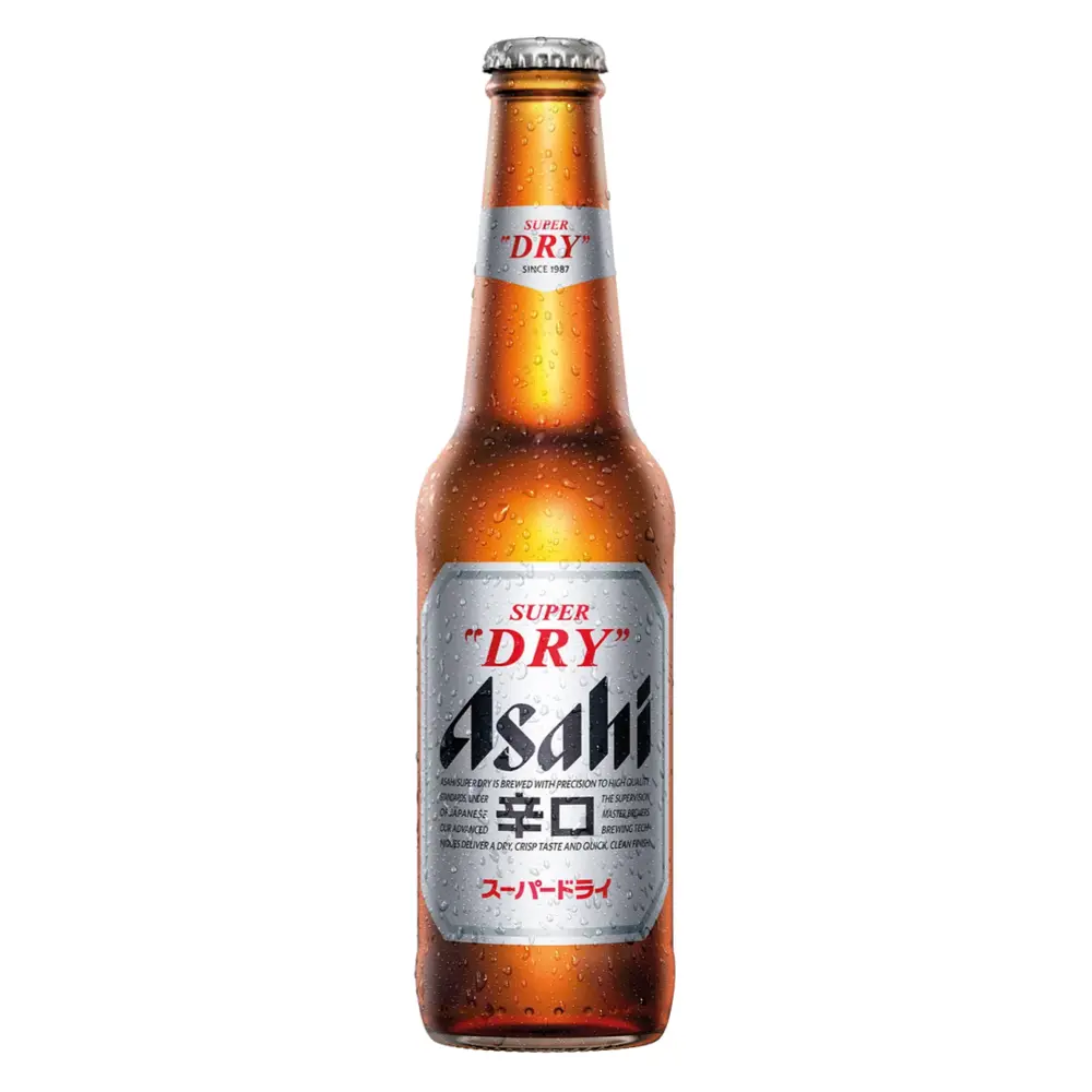 Bia Asahi, Super Dry Beer, Glass Bottle, 5% (330ml) - ASAHI