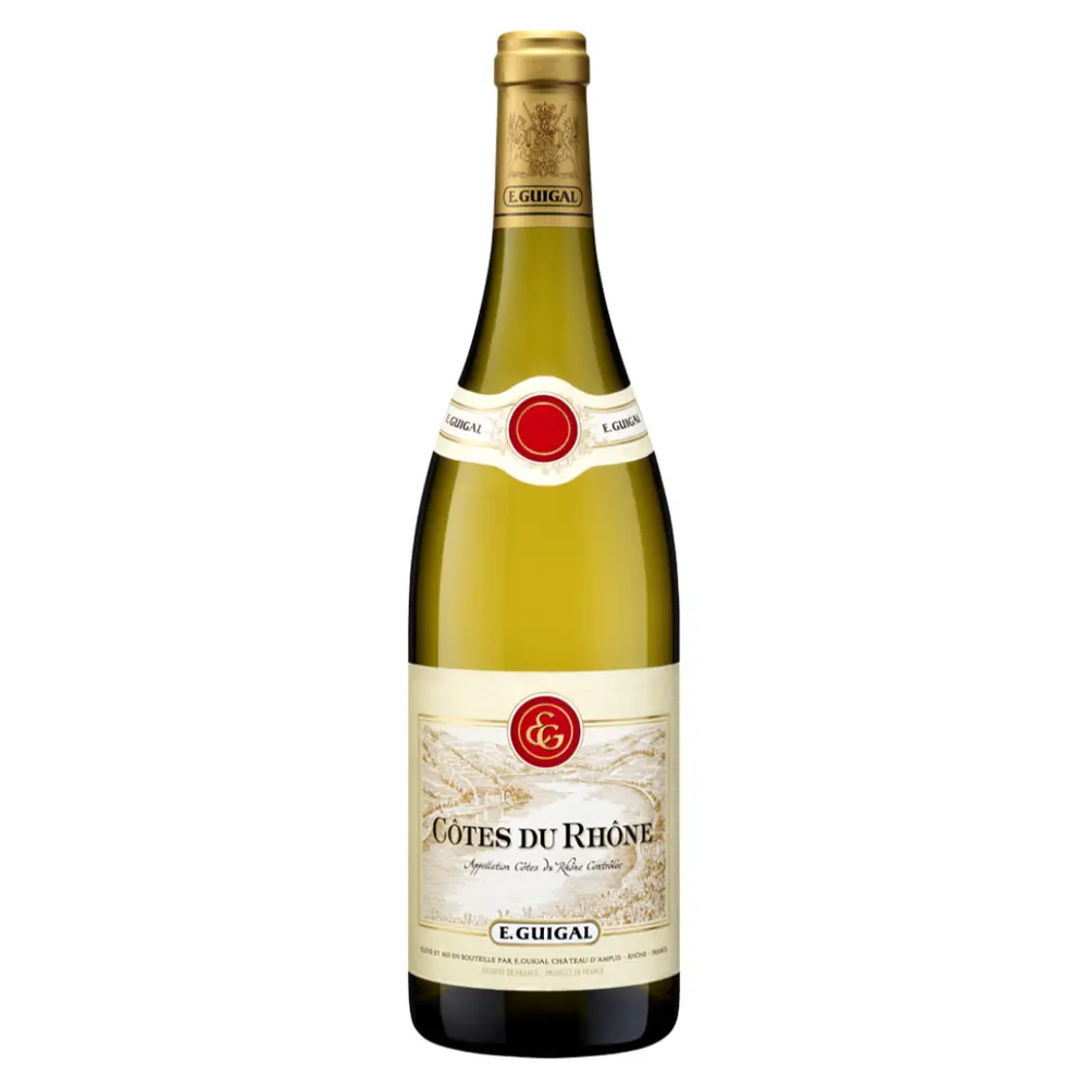 Rượu Vang Trắng, Côtes du Rhône 2022, 14% (750ml) - E. GUIGAL