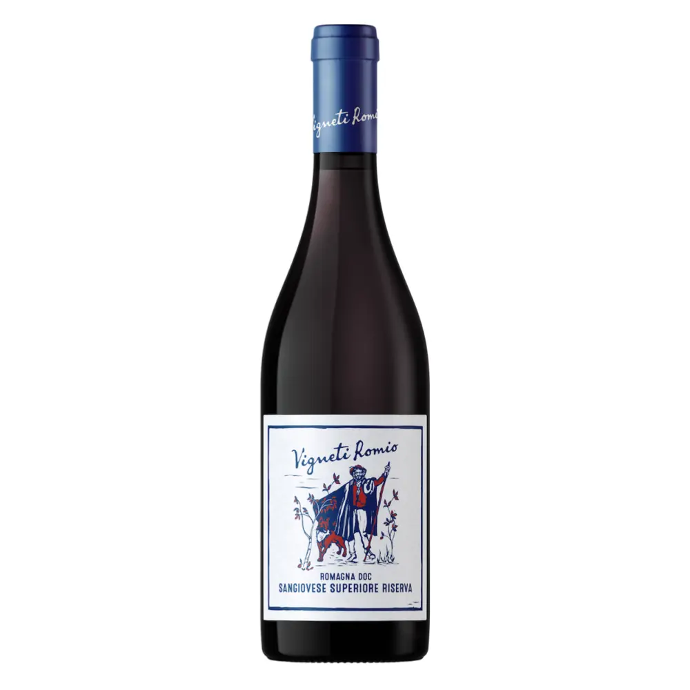 Rượu Vang Đỏ, Romagna DOC Sangiovese Superiore Riserva 2020, 14.5% (75cl) - VIGNETI ROMIO