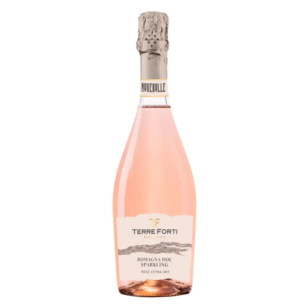 Rượu Vang Hồng, Novebolle, Romagna DOC Sparkling, Rosé Extra Dry, 11.5% (750ml) - TERRE FORTI
