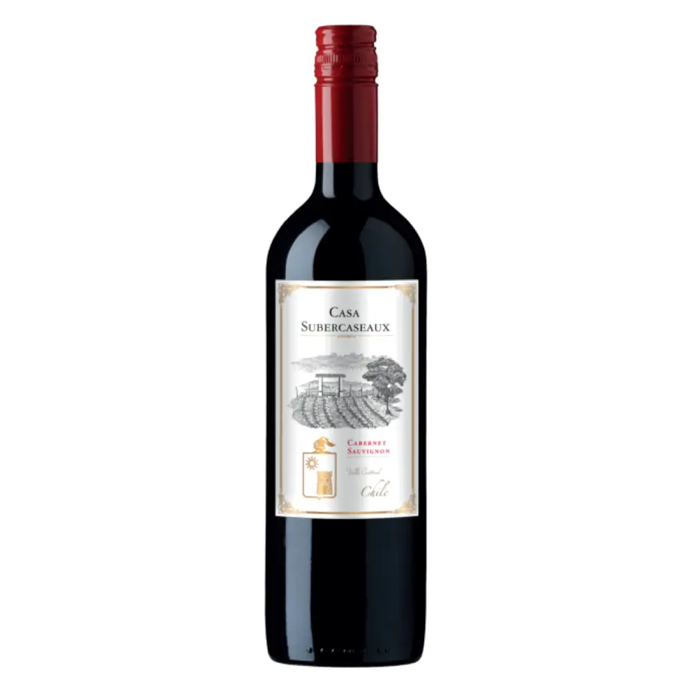 Rượu Vang Đỏ, Cabernet Sauvignon 2021, 12% (750ml) - CASA SUBERCASEAUX