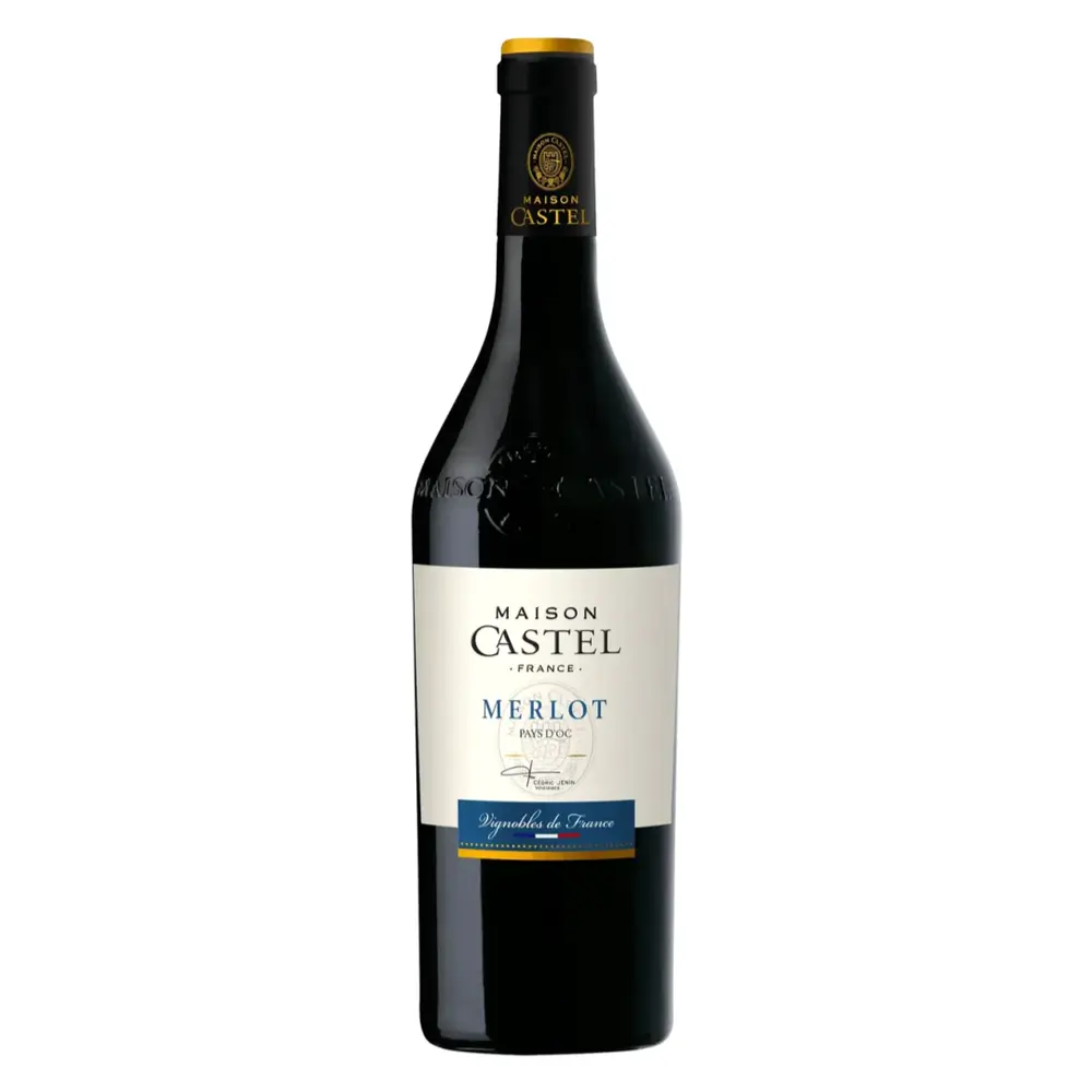 Rượu Vang Đỏ, Merlot Pays d`Oc IGP 2021, 13% (750ml) - MAISON CASTEL