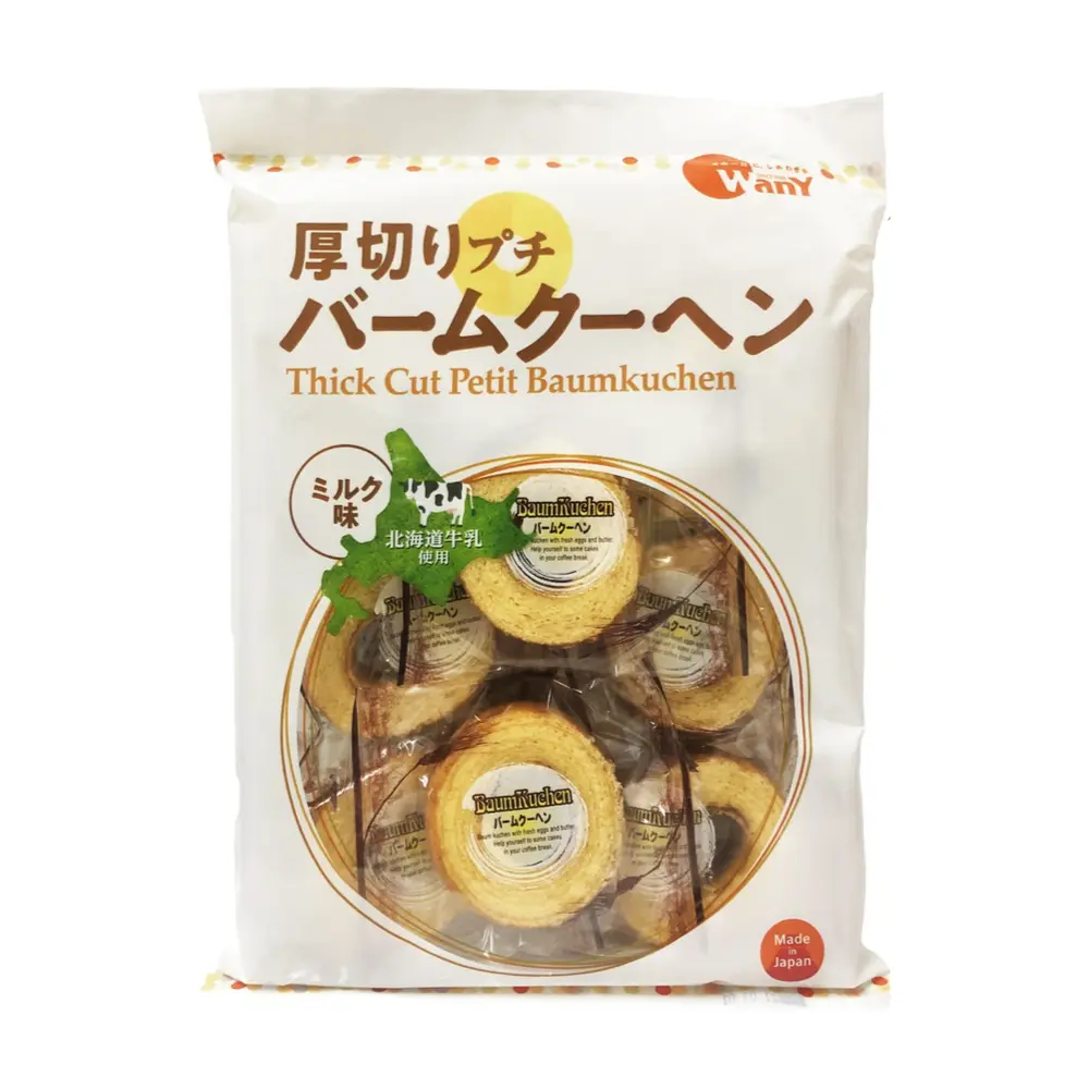 Bánh Bông Lan Cuộn Mini, Thick Cut Petit Baumkuchen (190g) - MAKIHARA SEIKA