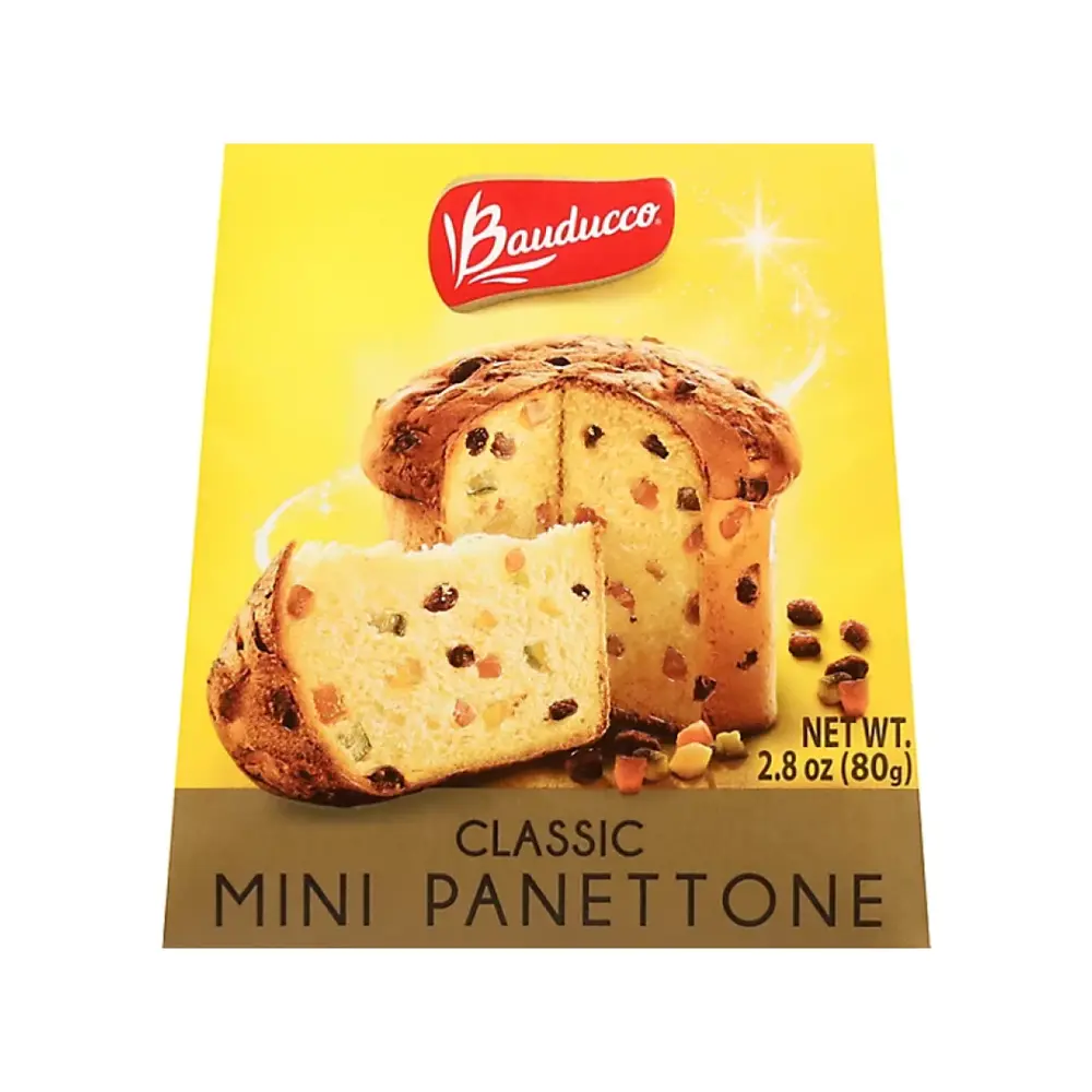 Bánh Bông Lan Trái Cây Cổ Điển, Classic Mini Panettone, 2.8 oz (80g) - BAUDUCCO