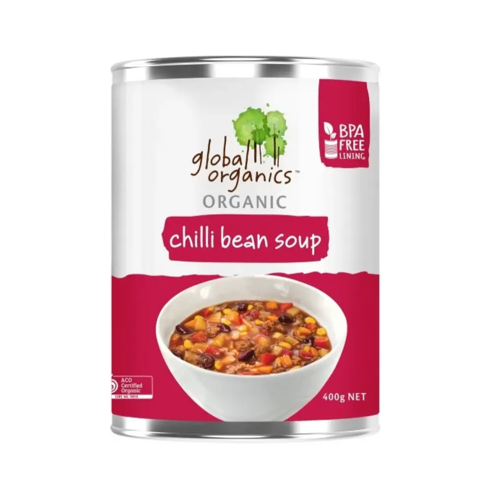Súp Đậu Ớt Hữu Cơ, Organic Chilli Bean Soup (400g) - GLOBAL ORGANICS
