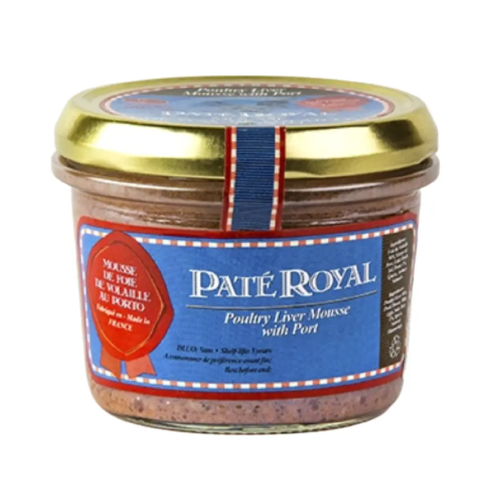 Pate Gan Gà Vịt, Poultry Liver Mousse with Port (180g) - PATÉ ROYAL