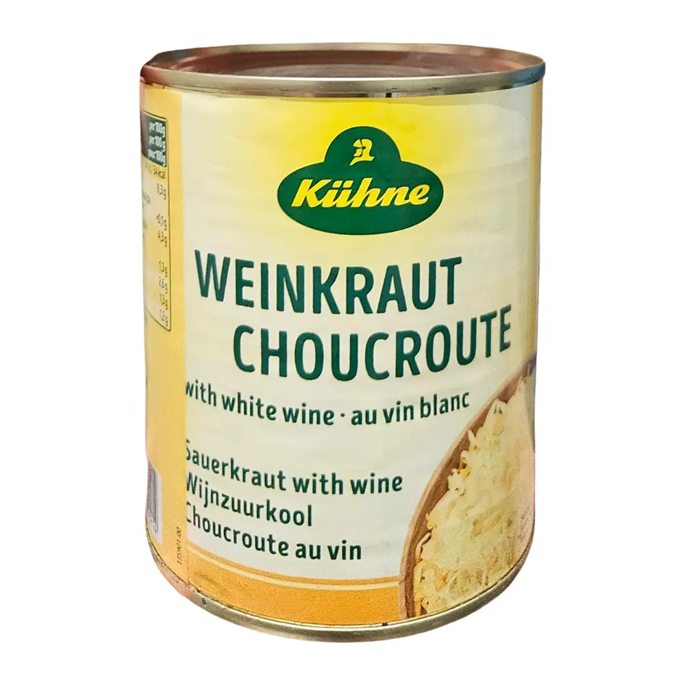 Bắp Cải Muối, Weinkraut Choucroute, with White Wine (810g) - KUEHNE