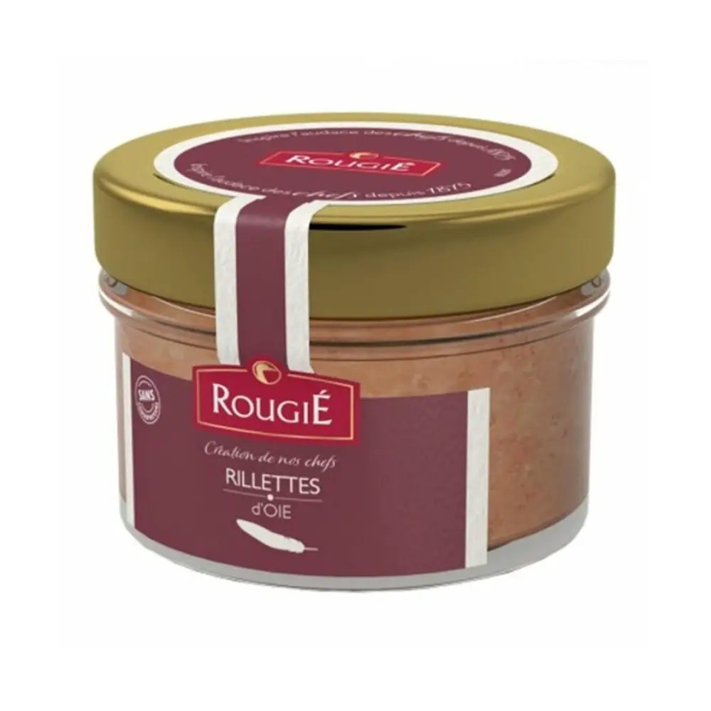 Pate Thịt Ngỗng, Rillettes d`Oie, Sans Conservateur (180g) - ROUGIÉ