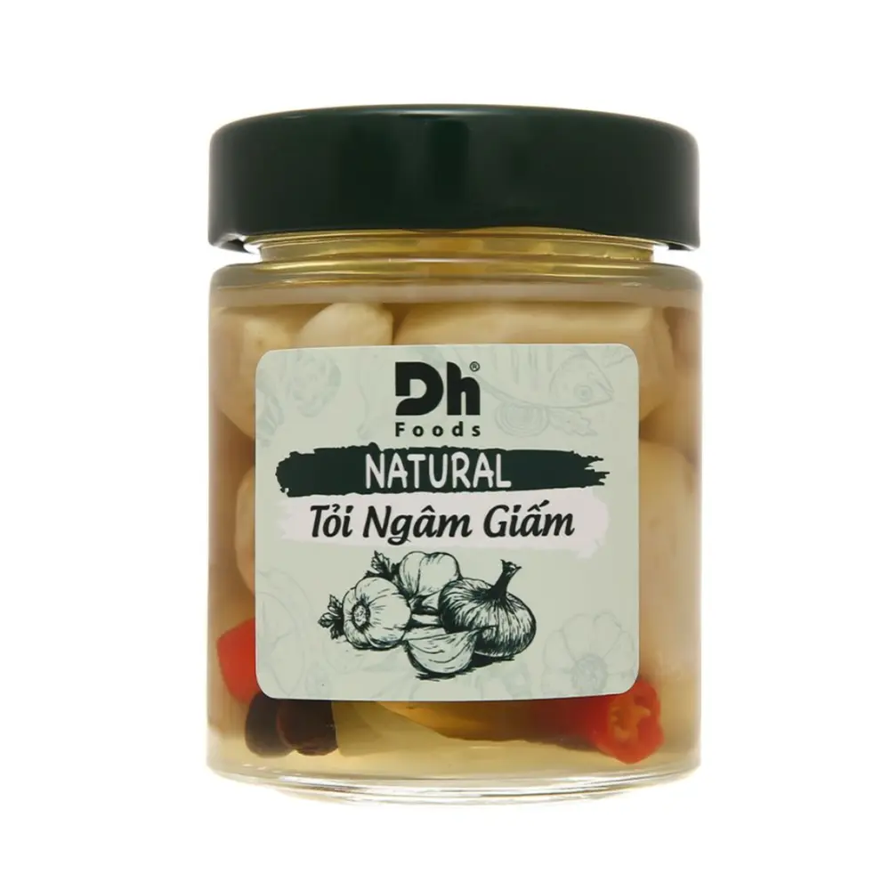 Tỏi Ngâm Giấm, Pickled Garlic (150g) - DH FOODS