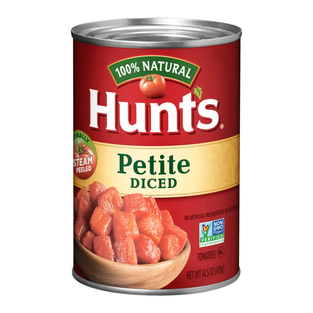 Cà Chua Cắt Hạt Lựu, Petite Diced Tomatoes, 14.5 oz (411g) - HUNT'S