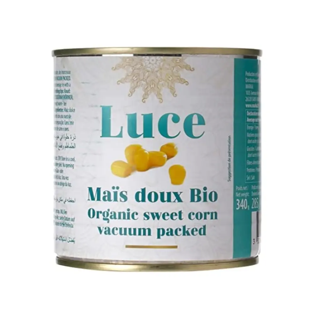 Ngô Ngọt Hữu Cơ, Organic Sweet Corn Vacuum Packed (340g) - LUCE