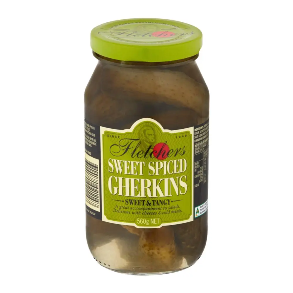 Dưa Chuột Ngâm Cay Ngọt, Sweet & Tangy Gherkins (560g) - FLETCHERS