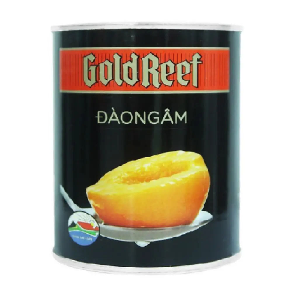 Đào Ngâm, Peach Halves in Heavy Syrup (480g) - GOLD REEF
