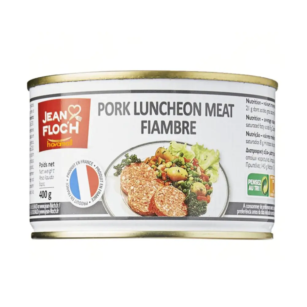 Thịt Heo Hộp, Pork Luncheon Meat Fiambre (400g) - JEAN FLOC'H