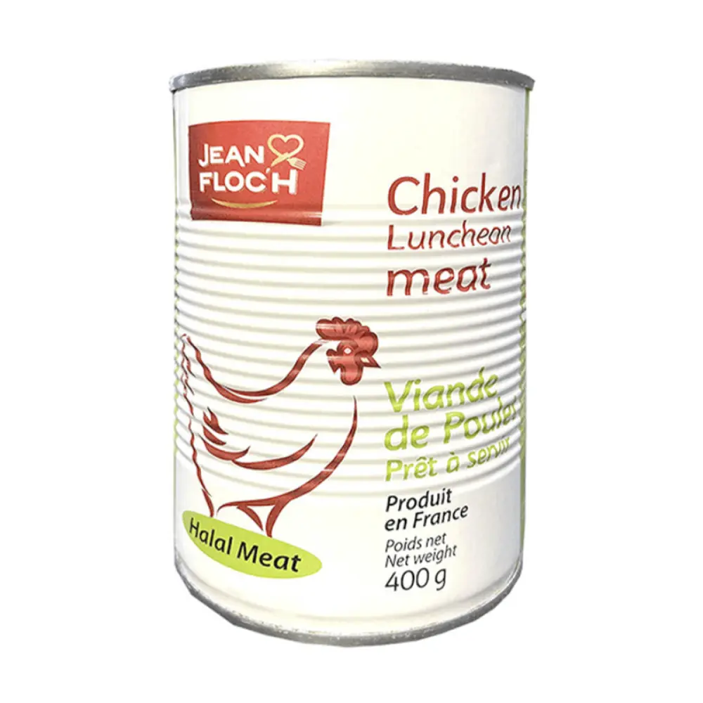 Thịt Gà Hộp, Chicken Luncheon Meat, Halal Meat (400g) - JEAN FLOC'H