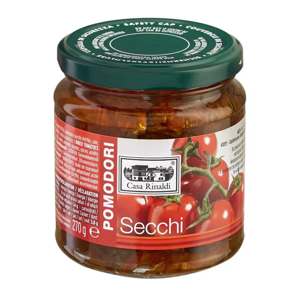 Cà Chua Khô Ngâm Dầu Hướng Dương, Dried Tomatoes in Sunflower Oil (270g) - CASA RINALDI