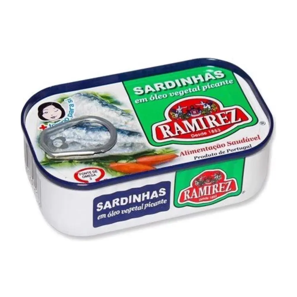 Cá Mòi Ngâm Dầu Vị Cay, Spiced Sardines In Vegetable Oil (125g) - RAMIREZ