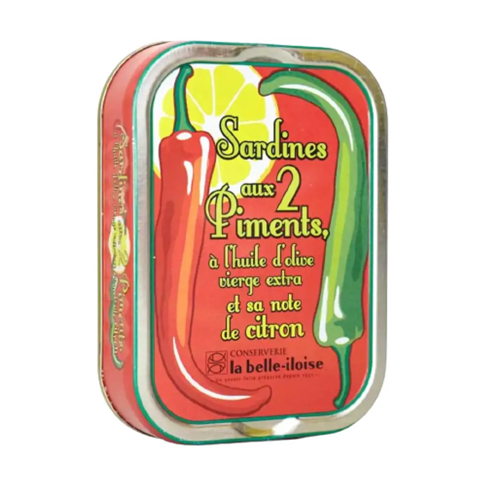 Cá Mòi Ớt, Sardines aux 2 Piments (115g) - LA BELLE-ILOISE