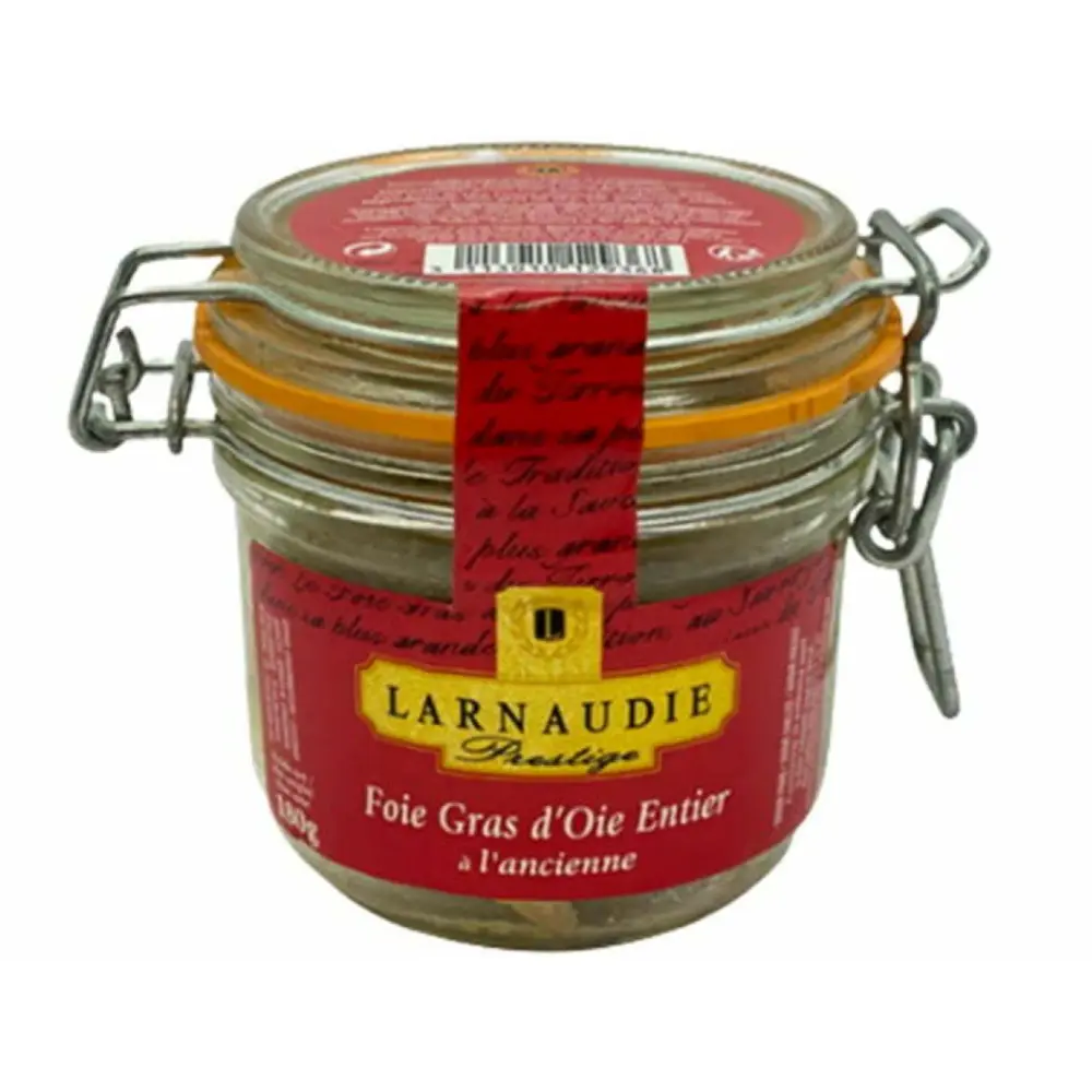 Pate Gan Ngỗng Nguyên Miếng, Foie Gras d`Oie Entier a L`Ancienne (180g) - JEAN LARNAUDIE
