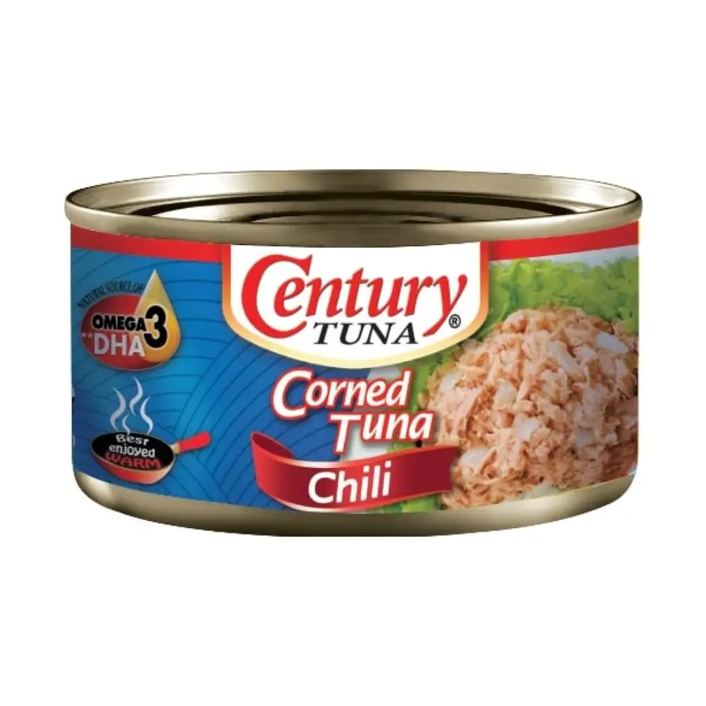 Cá Ngừ Sốt Gia Vị Cay, Corned Tuna with Chili (180g) - CENTURY TUNA