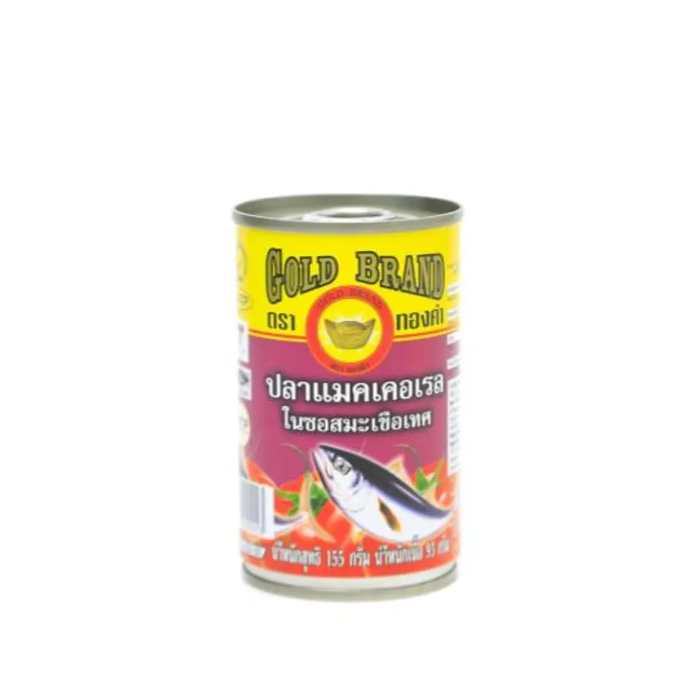 Cá Thu Sốt Cà Chua, Mackerel in Tomato Sauce (155g) - GOLD BRAND