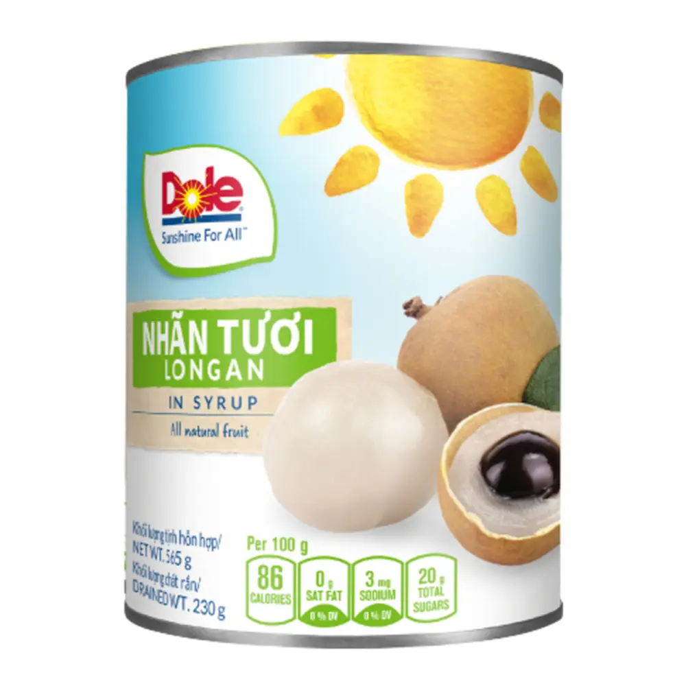Nhãn Thái Lan, Thai Longan in Syrup (565g) - DOLE