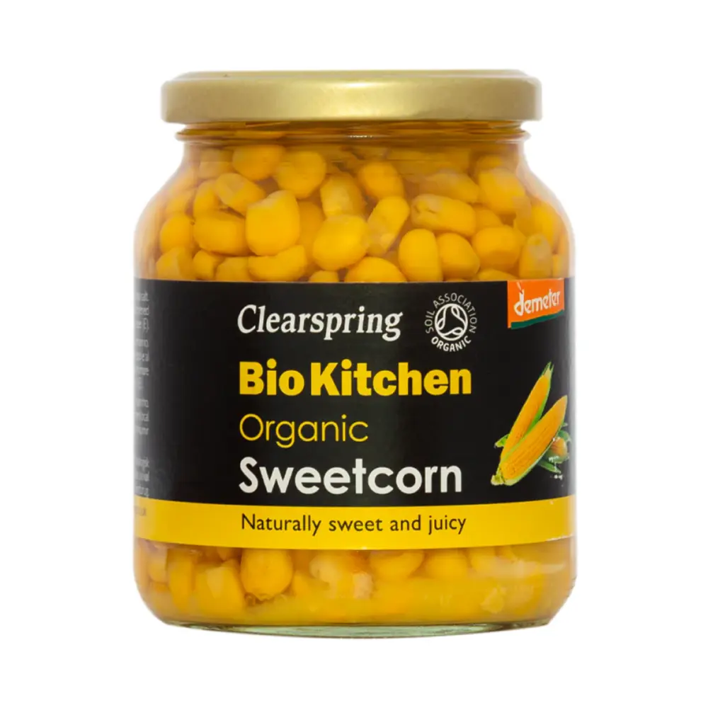 Bắp Ngọt Hữu Cơ, Bio Kitchen, Organic Sweet Corn (350g) - CLEARSPRING