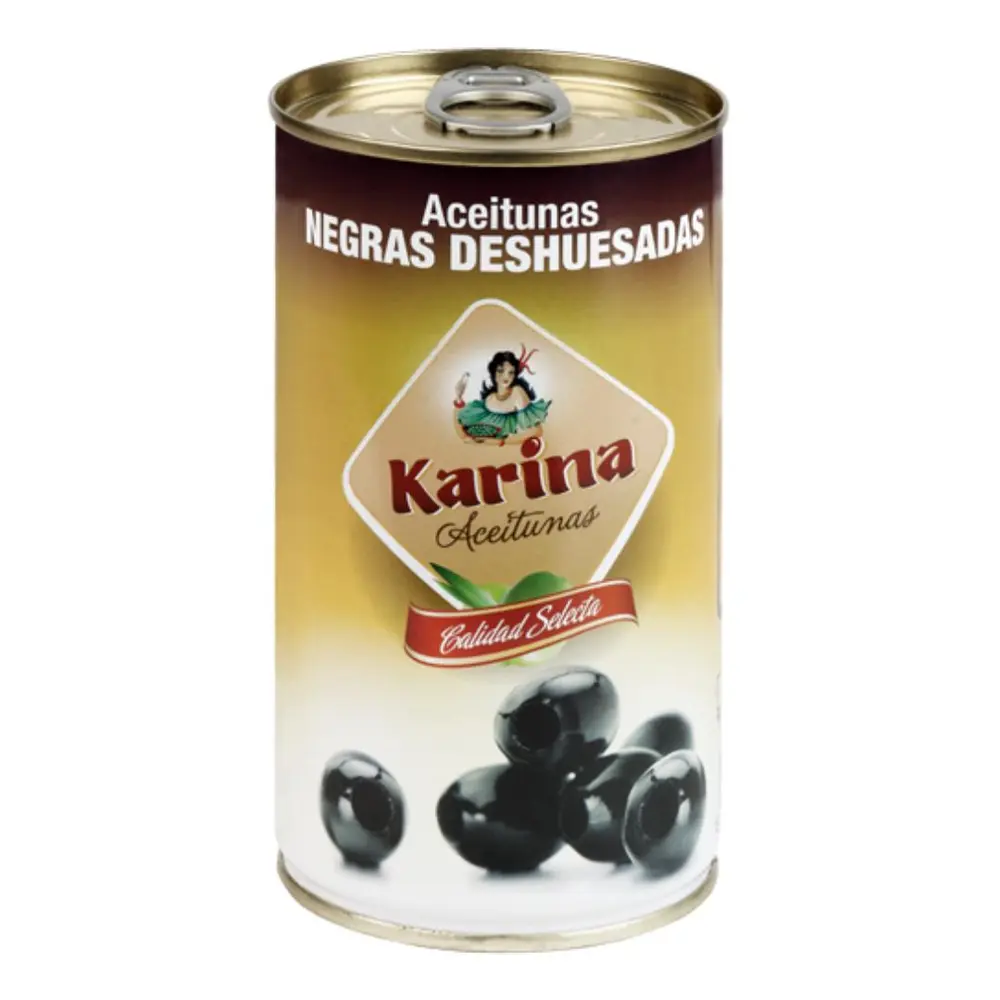 Oliu Đen Nguyên Trái, Whole Black Olives, Aceitunas Negras con Hueso (350g) - KARINA