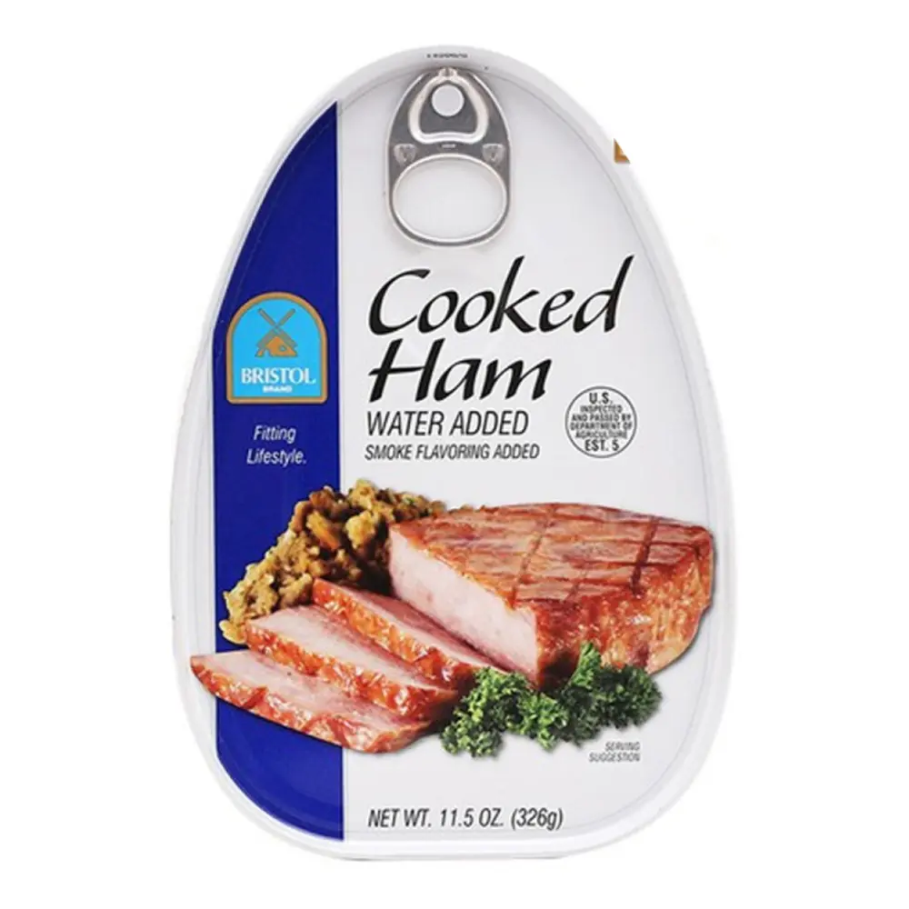 Thịt Hộp Xông Khói, Cooked Ham, Smoke Flavoring Added, 11.5 oz (326g) - BRISTOL