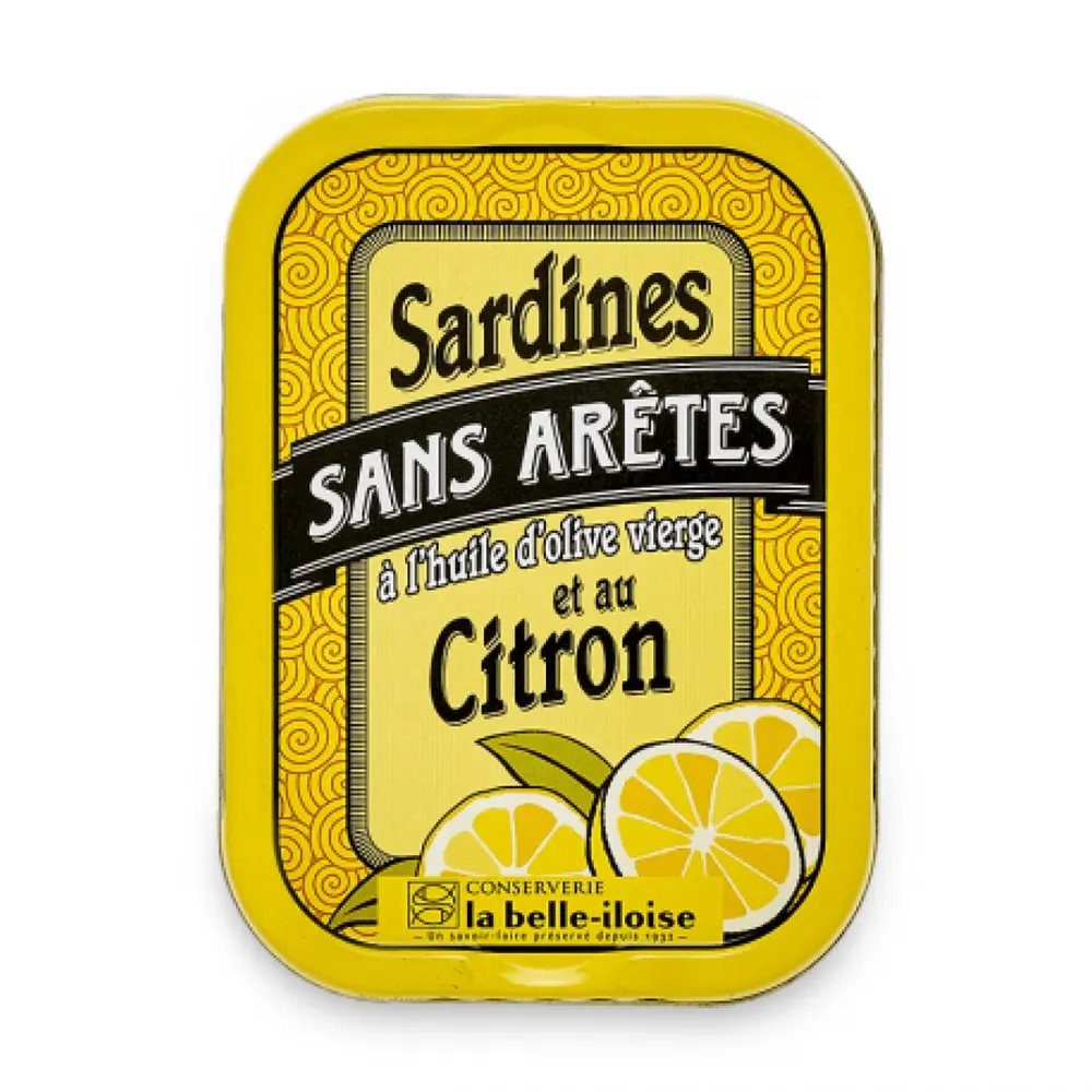 Cá Mòi Ngâm Dầu Oliu & Chanh, Sardines with Olive Oil & Lemon (115g) - LA BELLE-ILOISE
