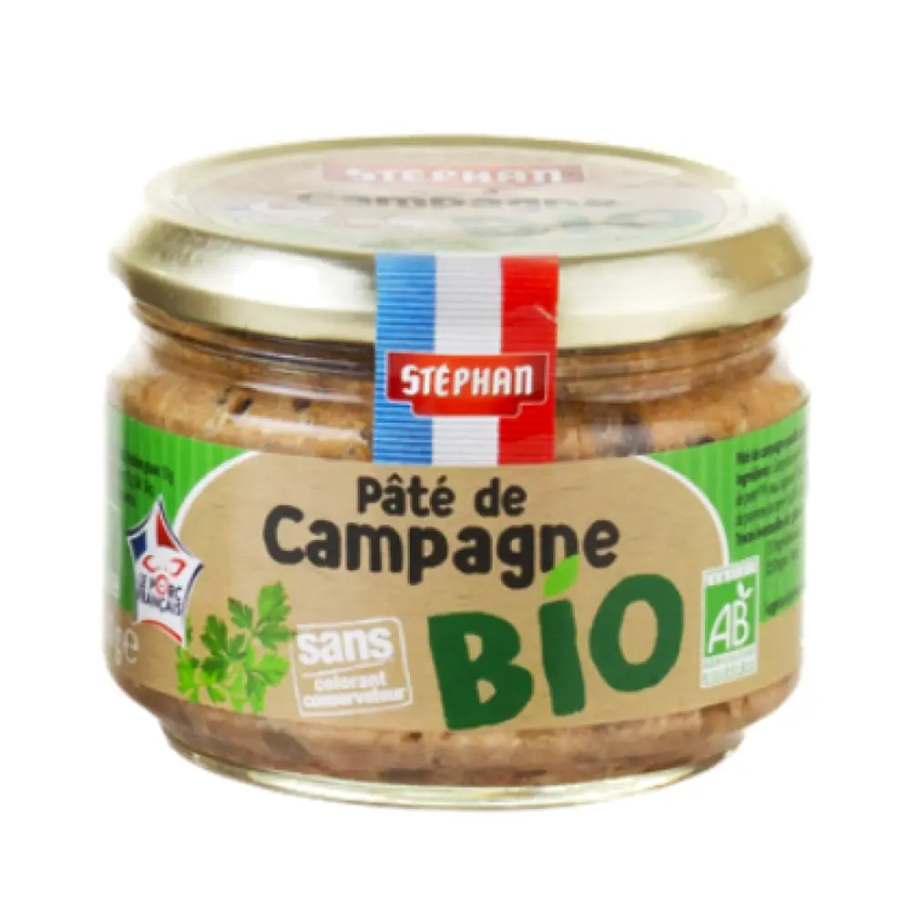 Pate Đồng Quê Hữu Cơ, Pâté de Campagne Bio (180g) - STEPHAN
