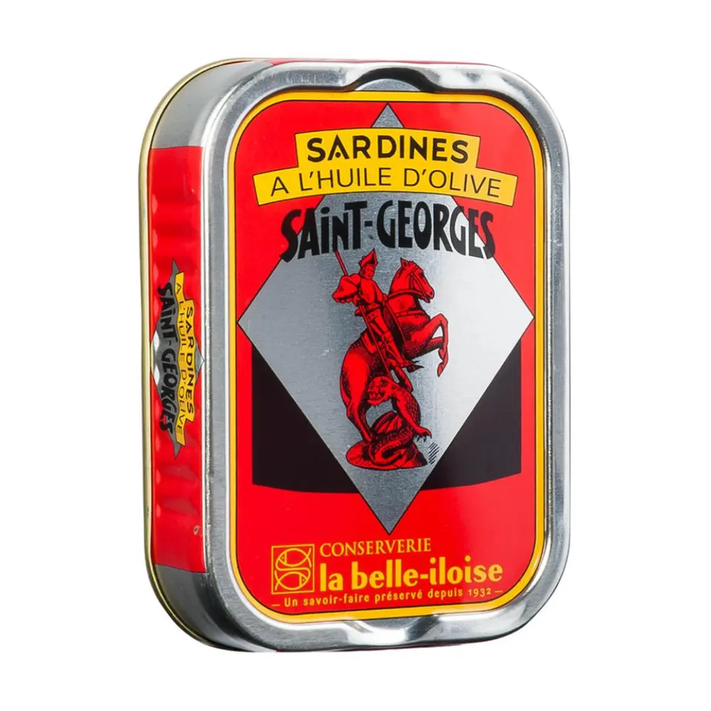 Cá Mòi Ngâm Dầu Oliu, Saint-Georges, Sardines a L`Huile D`Olive (115g) - LA BELLE-ILOISE