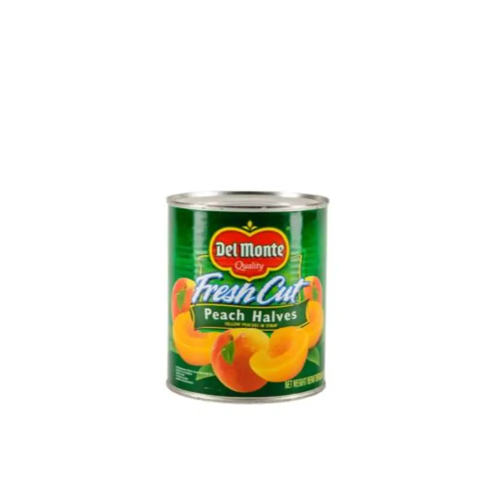 Đào Cắt Nửa Trái Ngâm Siro, Fresh Cut Peach Halves, Yellow Peaches in Syrup, 29 oz (825g) - DEL MONTE