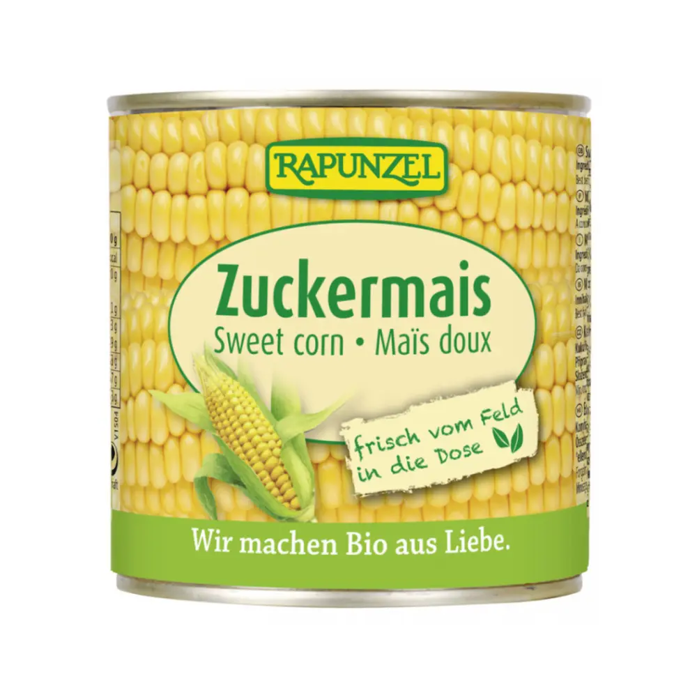 Ngô Ngọt Hữu Cơ, Zuckermais, Bio Sweet Corn (340g) - RAPUNZEL