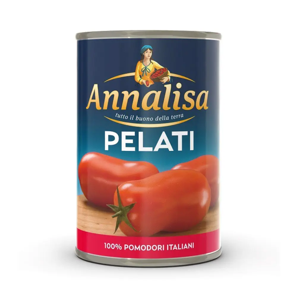 Cà Chua Bóc Vỏ Nguyên Trái, Pelati (400g) - ANNALISA