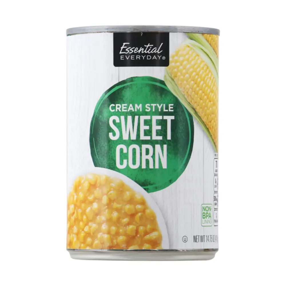 Súp Bắp Kem, Cream Style Sweet Corn, 8.25 oz (234g) - ESSENTIAL EVERYDAY