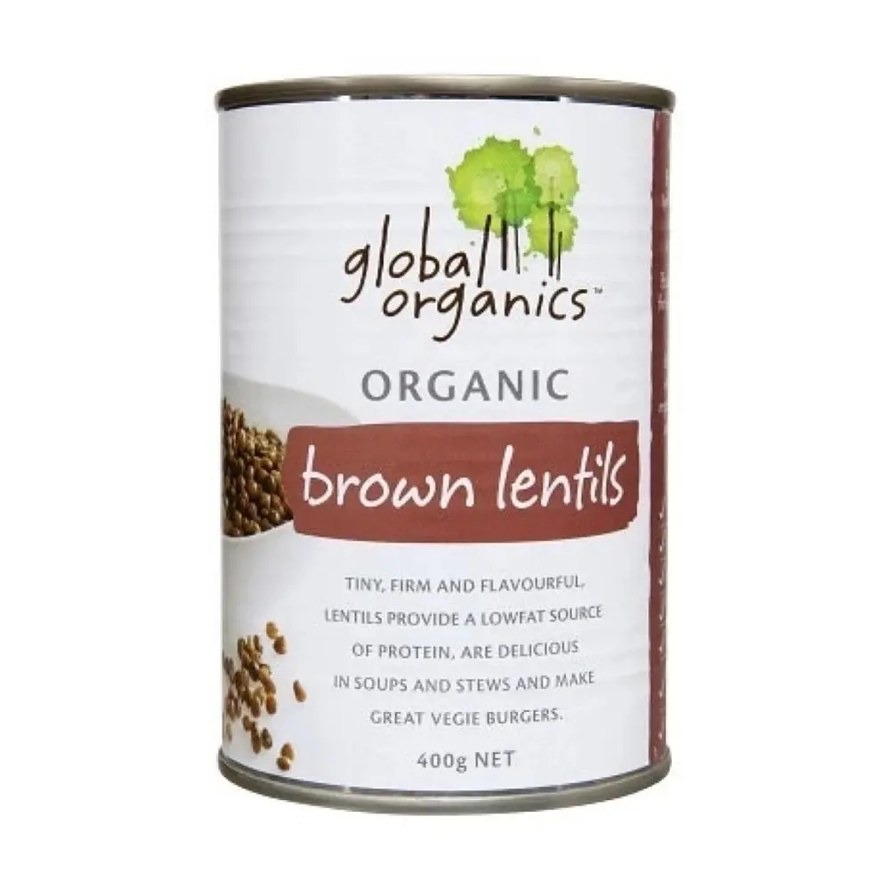 Đậu Lăng Nâu Hữu Cơ, Organic Brown Lentils (400g) - GLOBAL ORGANICS