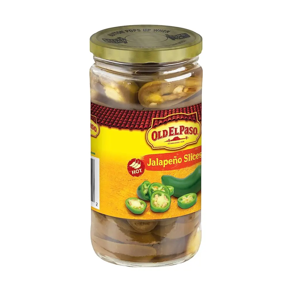 Ớt Jalapeno Xắt Lát, Hot Jalapeno Slices, 12 oz (340g) - OLD EL PASO