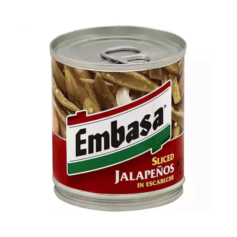 Ớt Ngâm Cắt Lát, Sliced Jalapenos in Escabeche, 7 oz (198g) - EMBASA