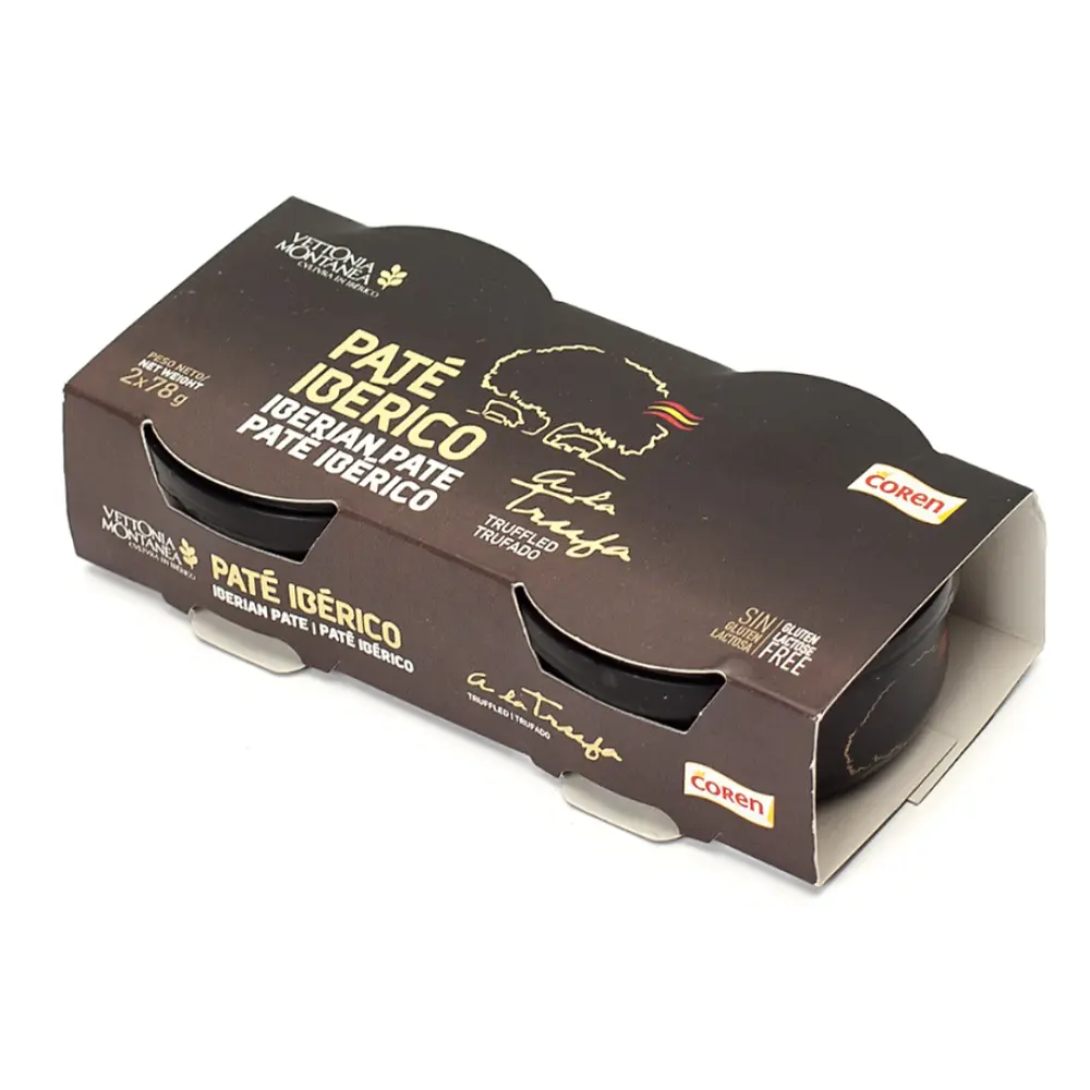 Pate Lợn Iberico Nấm Truffle, Paté Iberico, Truffled Trufado, 2 Hộp (156g) - COREN