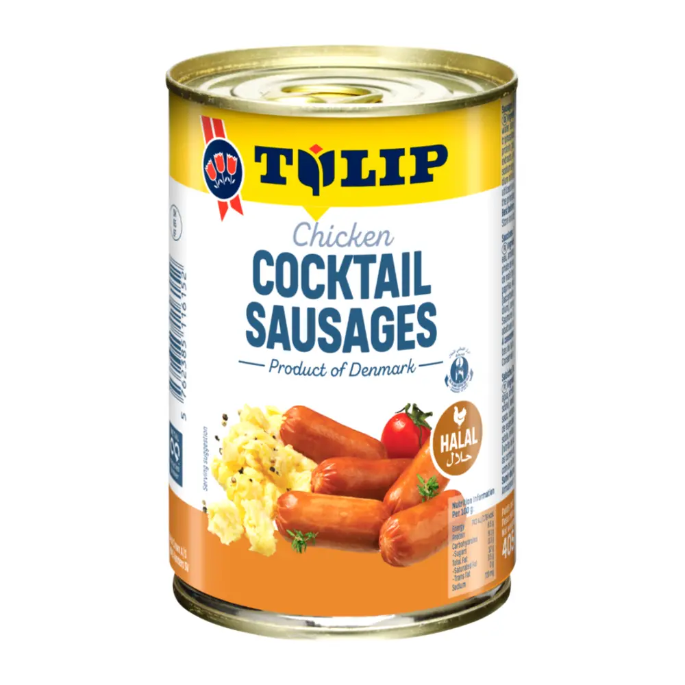 Xúc Xích Gà Mini, Chicken Cocktail Sausages (405g) - TULIP