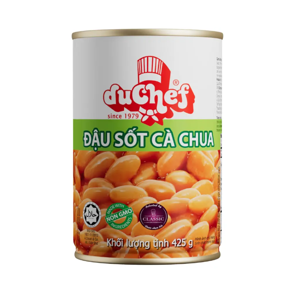 Đậu Sốt Cà Chua, Baked Beans in Tomato Sauce (425g) - DUCHEF