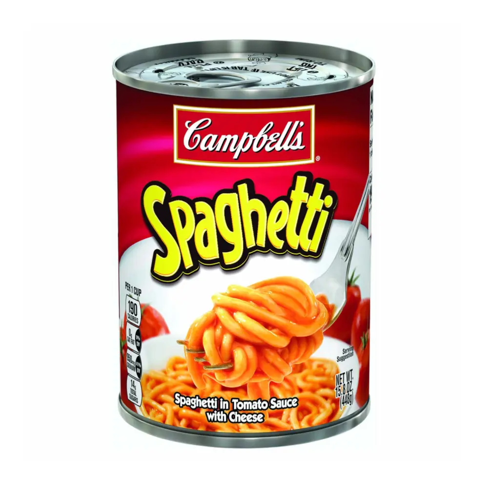 Mì Ý Phô Mai, Spaghetti in Tomato Sauce with Cheese, 15.8 oz (448g) - CAMPBELL'S