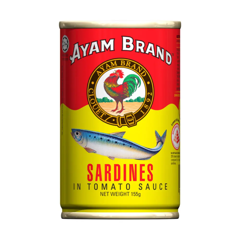Cá Trích Sốt Cà Chua, Sardines in Tomato Sauce (155g) - AYAM BRAND
