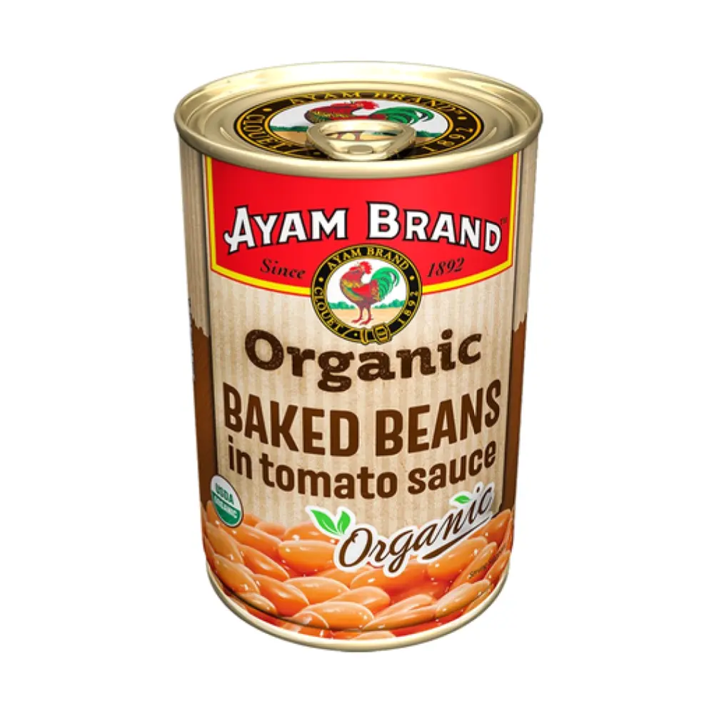 Đậu Sốt Cà Chua Hữu Cơ, Organic Baked Beans in Tomato Sauce (425g) - AYAM BRAND