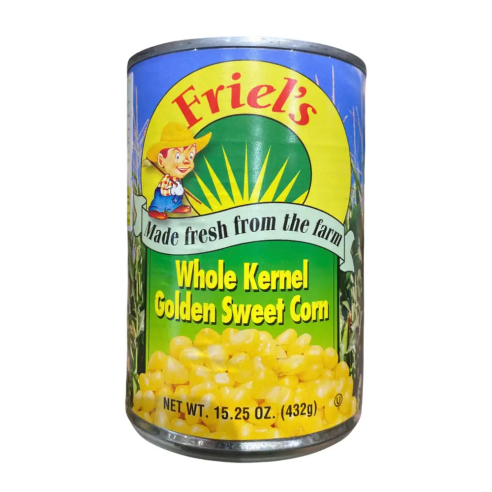 Bắp Ngọt Nguyên Hạt, Whole Kernel Golden Sweet Corn, 15.25 oz (432g) - FRIEL'S