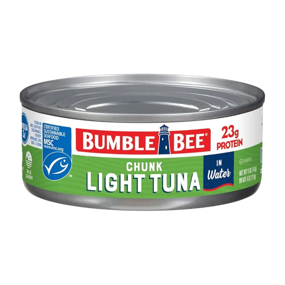 Cá Ngừ Khúc Ngâm Nước, Chunk Light Tuna in Water, 23g Protein, 5 oz (142g) - BUMBLE BEE