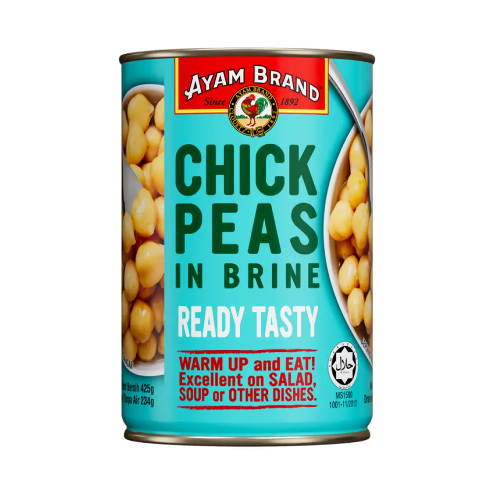Đậu Gà Ngâm Nước Muối, Chick Peas in Brine (425g) - AYAM BRAND